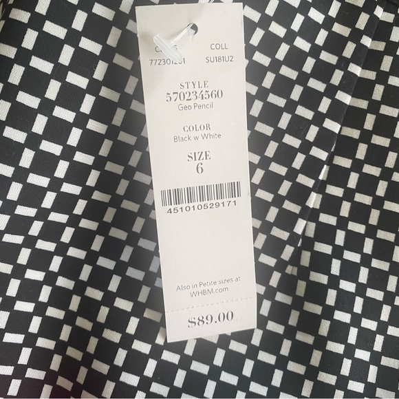 COPY - WHBM geometric pencil skirt NWT - Picture 5 of 7